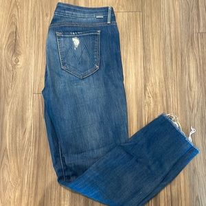 Mother Jeans Looker Ankle Fray size 29